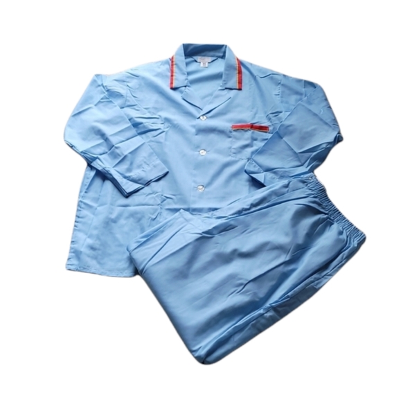 JC Penney Men’s Vintage Permanent Press Pajamas 2 pc New without tags - Picture 1 of 9